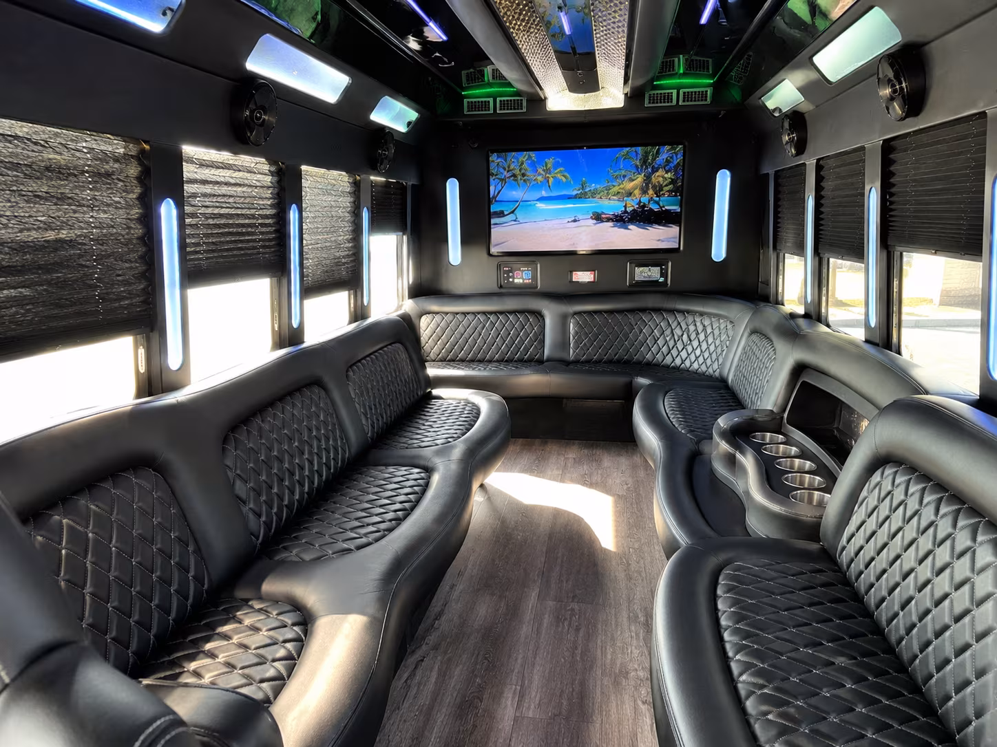 gaslamp quarter downtown san diego nightlife party bus rental