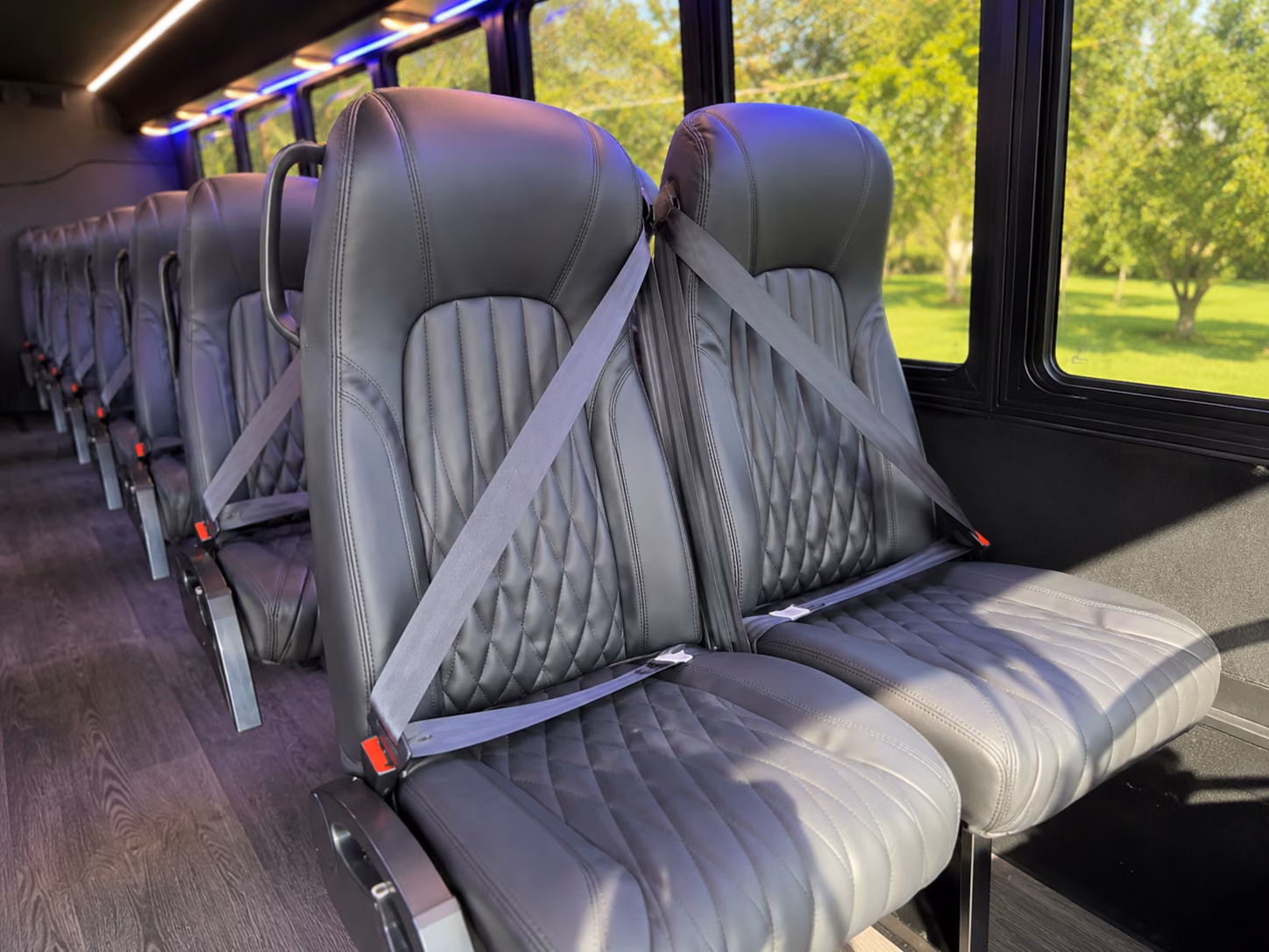 la mesa 15 passenger minibus inside