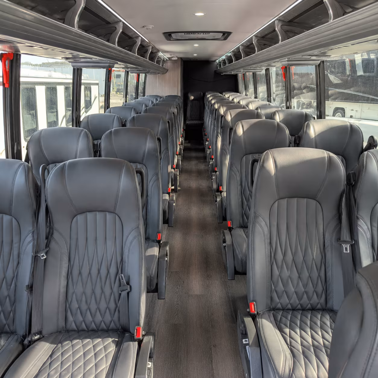la mesa 28 passenger minibus interior
