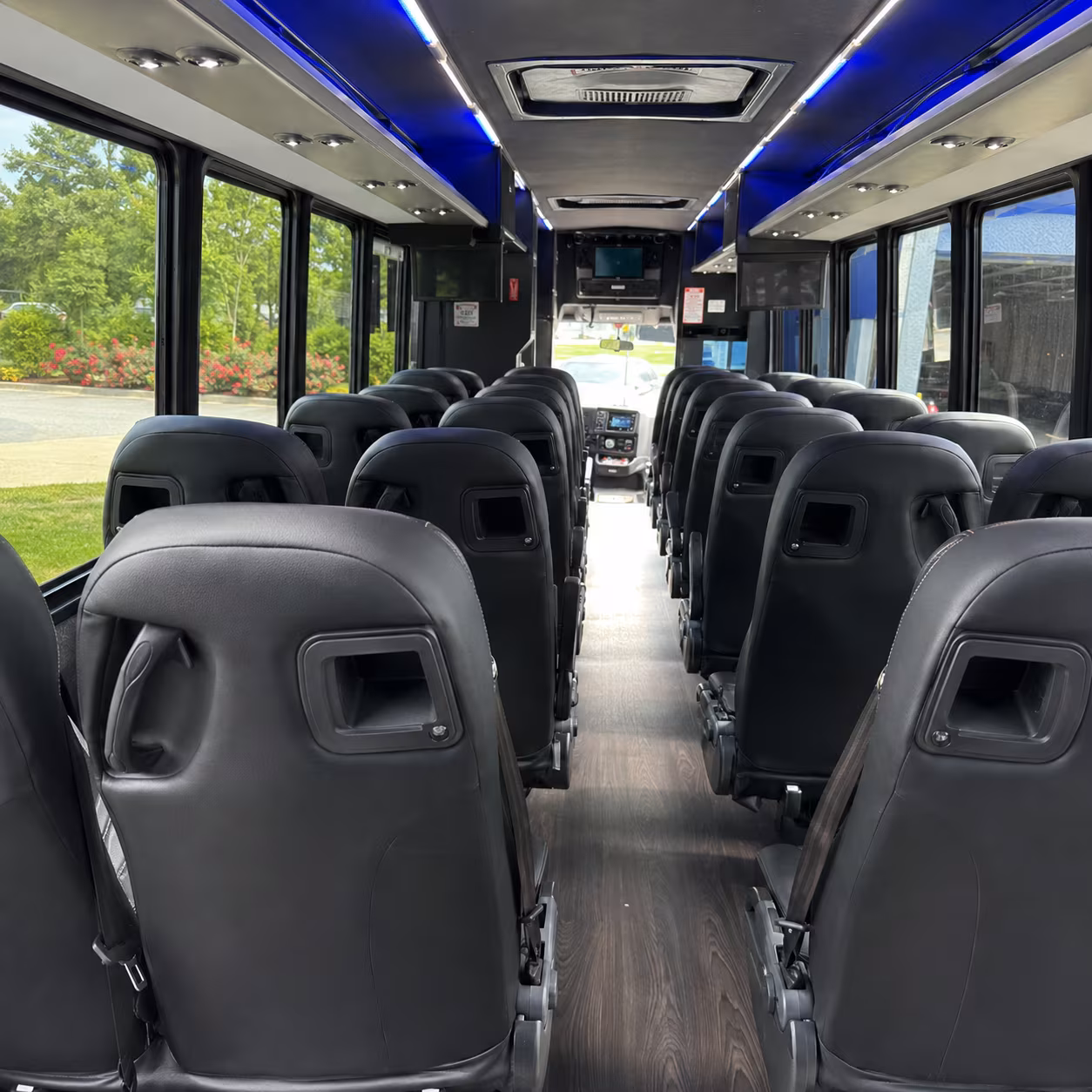 la mesa 30 passenger minibus inside