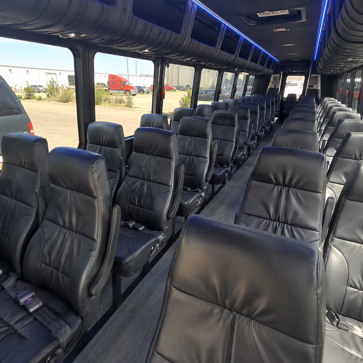 la mesa 35 passenger minibus inside