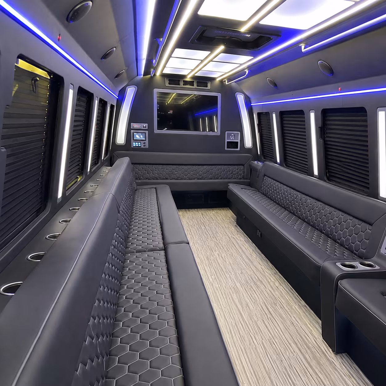 la mesa 40 passenger party bus inside