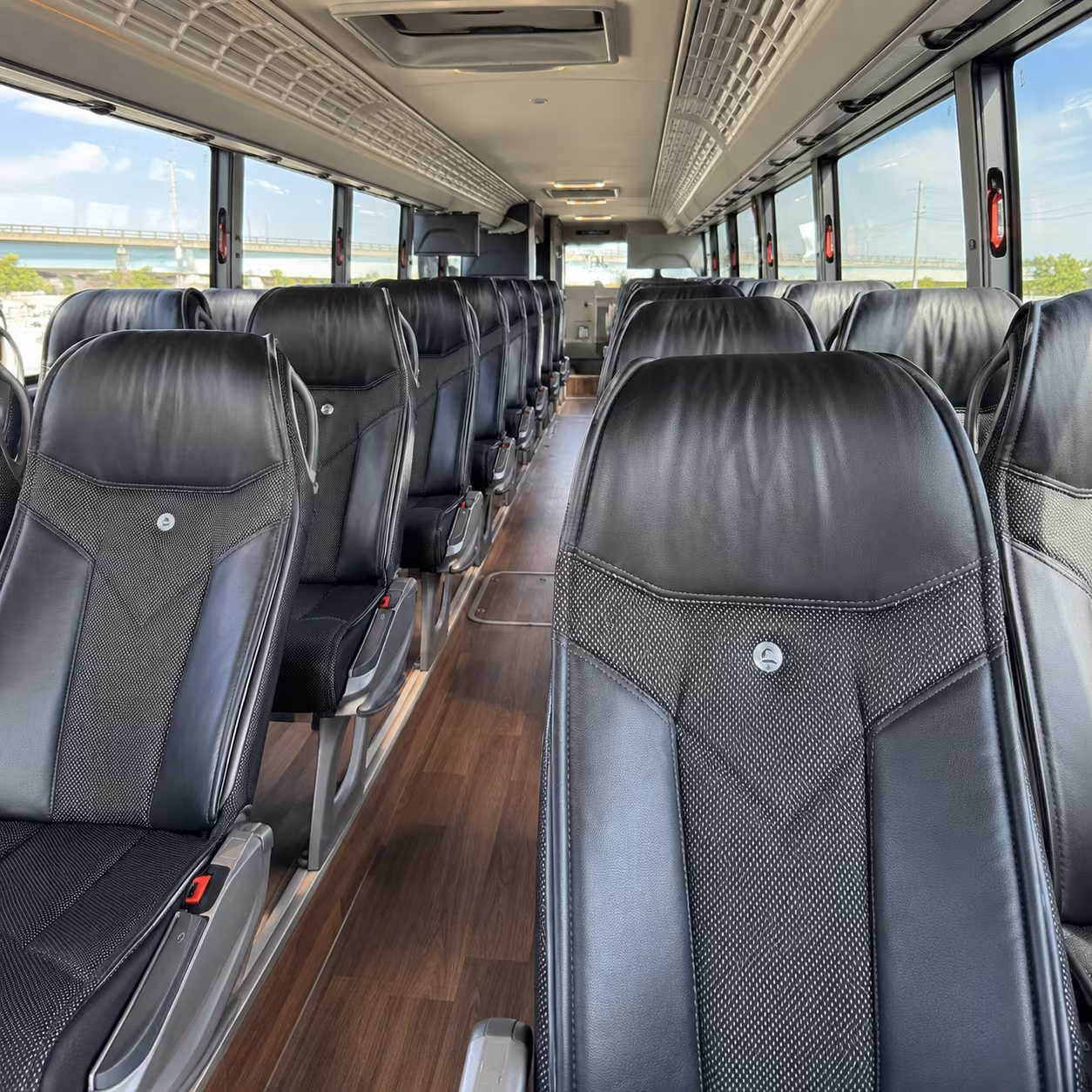 la mesa 56 passenger charter bus interior