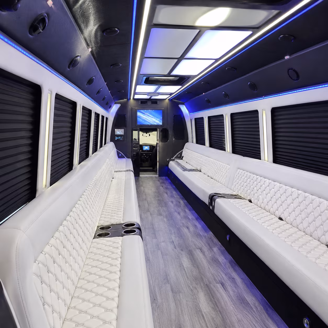la mesa party bus interior